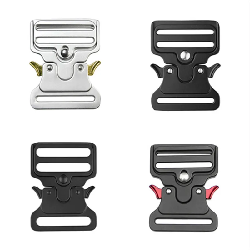 50/52mm Männer Quick Release Taktische Schnalle Set Automatische Metall Männlichen Gürtel Schnalle Zink Clip Einstellbare Männer Schnalle für Gurtband Gürtel