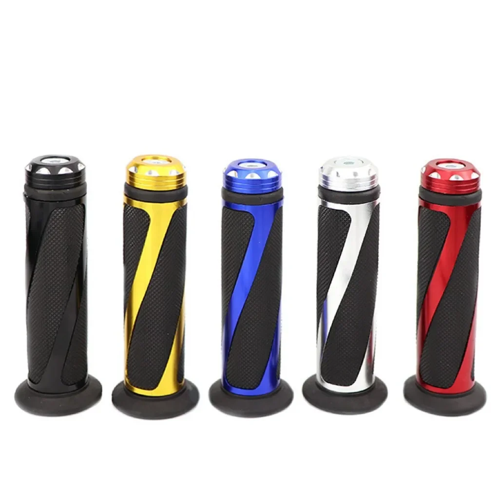 1Pair Motorcycle Handlebar Grips 7/8 - 22mm Handle Grip Universal CNC Handlebar Cap for CBR CB GSXR 600 650 1000 R6 Ninja ZX H2