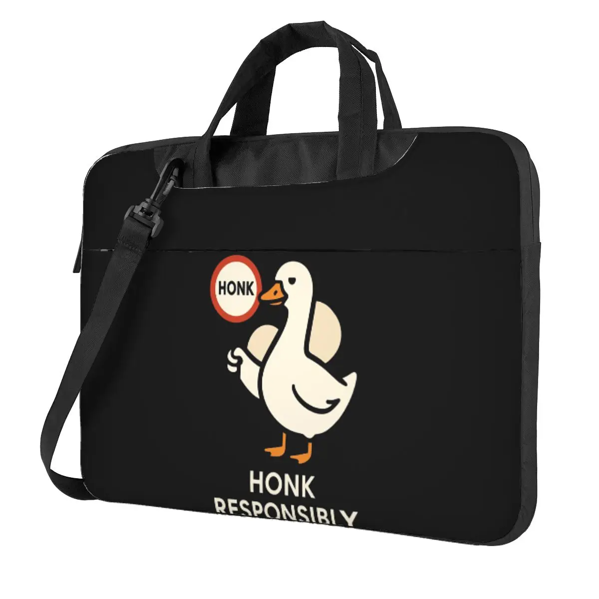 

Funny Goose Meme Chaos Honk Certified Silly Angry Crossbody Laptop Bag Case Computer Bag 13 14 15.6 Inch Notebook Pouch Macbook