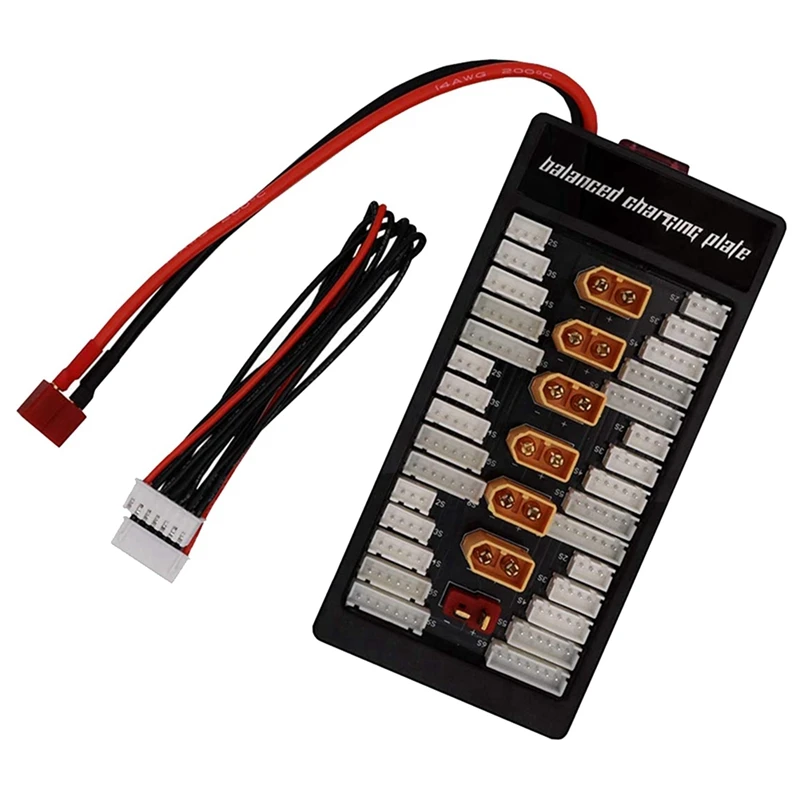 GTBL 5X Multi 2S-6S Lipo Parallel Balanced Charging Board XT60 Plug For RC Battery Charger B6 B6AC B8,XT60 T