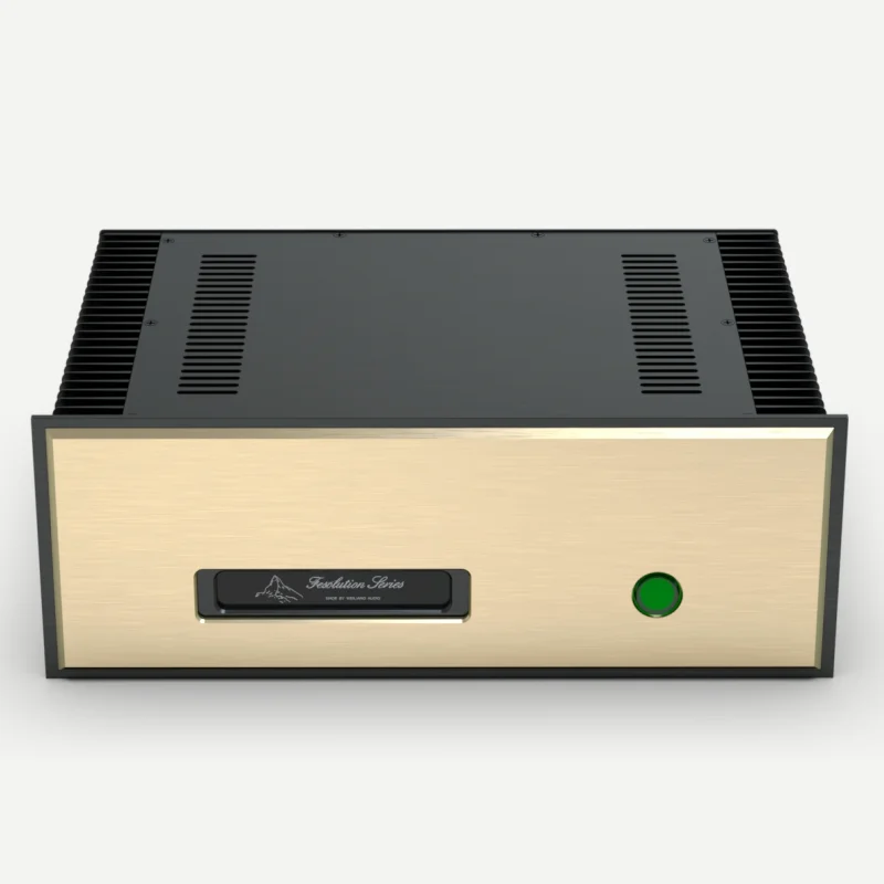 Beautiful CNC Full Aluminum class A power amplifier DIY chassis both side heatsink  Install FM aluminum shell