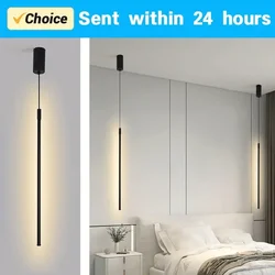 Moderne LED-hanglampen voor slaapkamer nachtkastje woonkamer hanglamp achtergrondlamp kroonluchters home decor verlichtingsarmaturen