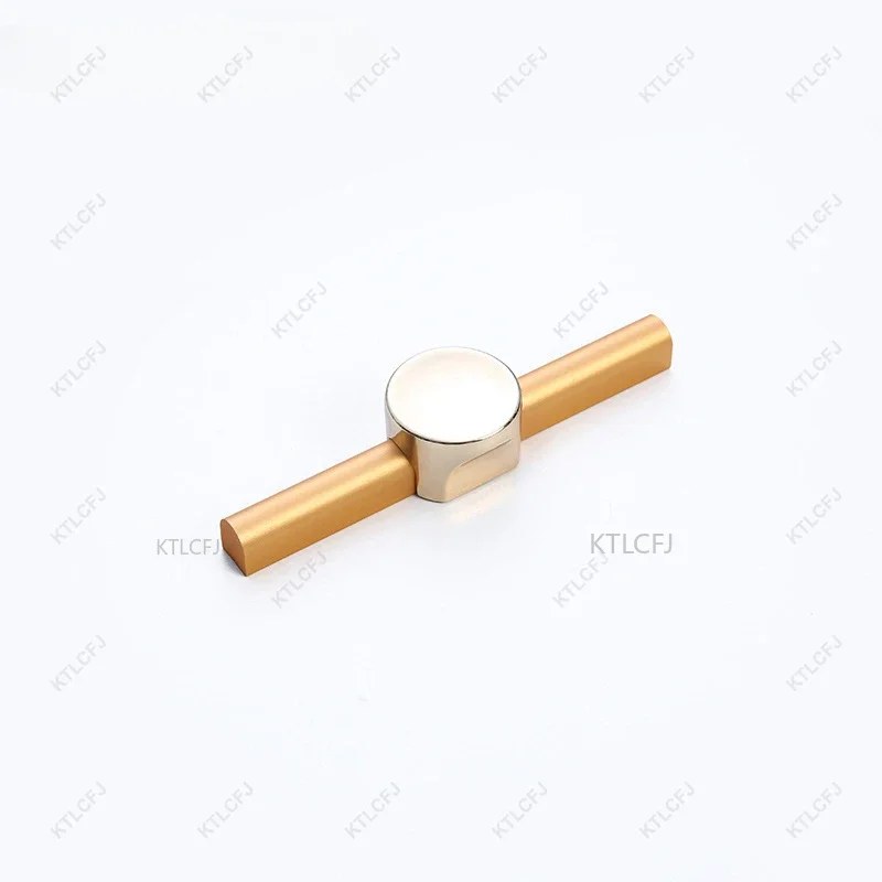 

Cabinet Drawer Wardrobe Shoe Cabinet Door Handle Nordic Light Luxury High-end Gold Black Aluminum Handle Cabinet Door Handle