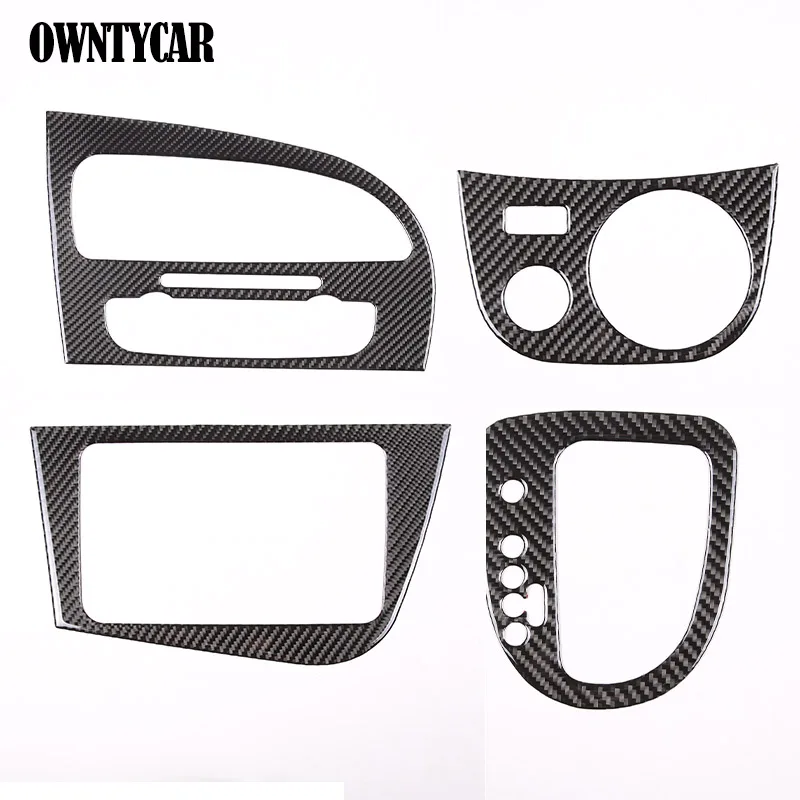 

LHD RHD Soft Carbon Fiber For Seat Leon 2008-2012 Car Central control air outlet frame Gear Shift Panel Cover Trim Stickers