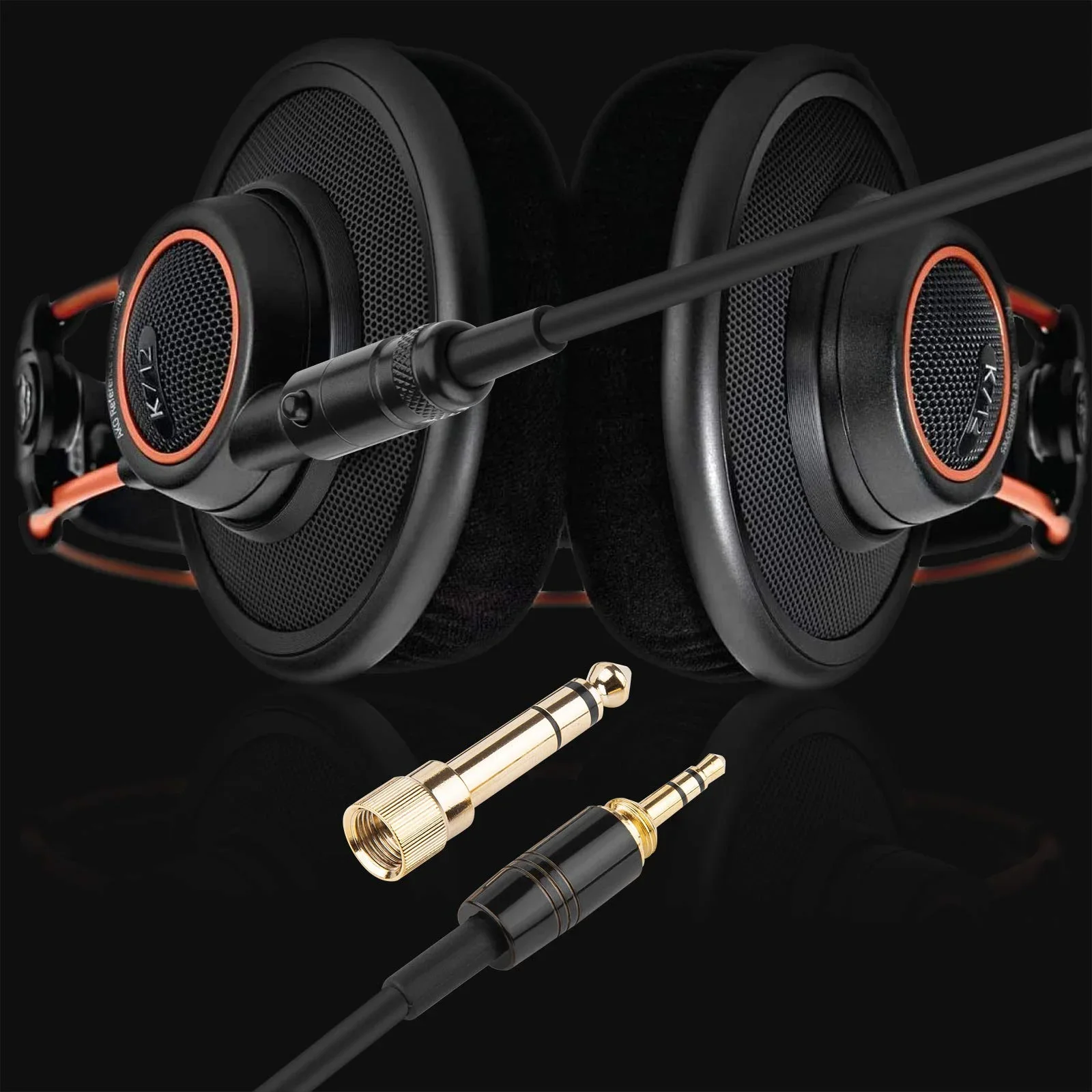 6.35mm Spring Coiled Mini XLR 3 Pin Replacement Cable Extension Cord for Beyerdynamic DT 700 900 1990 1770 Pro X Headphones