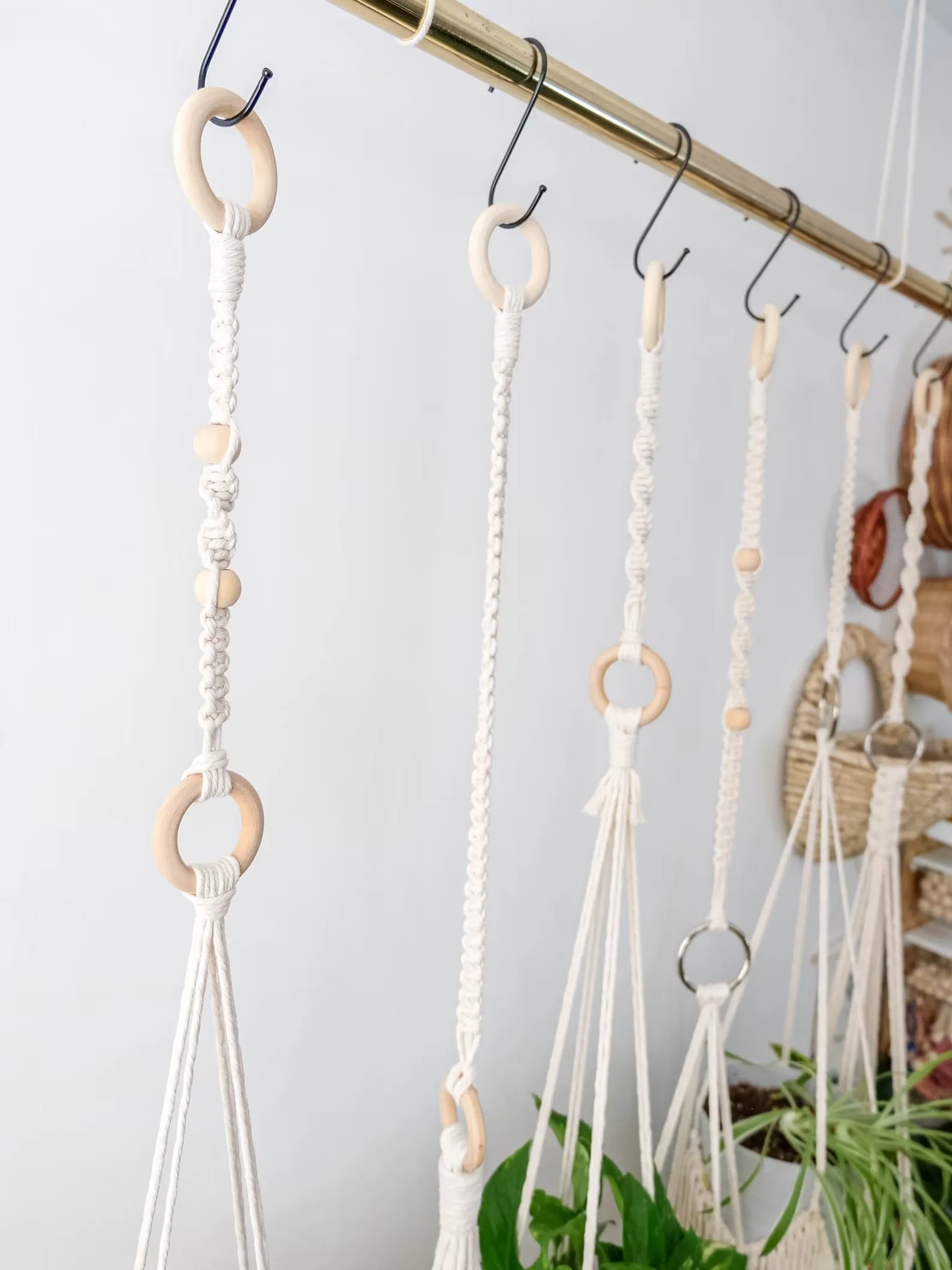 

Macrame Handmade extension for plant pot hanger macrame hanger extension