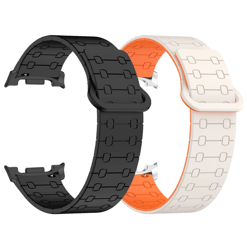 Magnetschlaufe Silikonarmband für Samsung Galaxy Watch 8 Classic 46 mm Band Ersatzarmbänder Galaxy Watch 8 44 mm 40 mm Correa