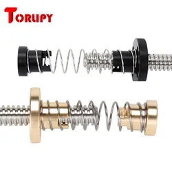 T8 Anti Backlash Spring Loaded Nut Lead Screw Elimination Gap Brass/POM Nut For 8mm Acme Threaded Rod M8 Screws DIY 3D Printer