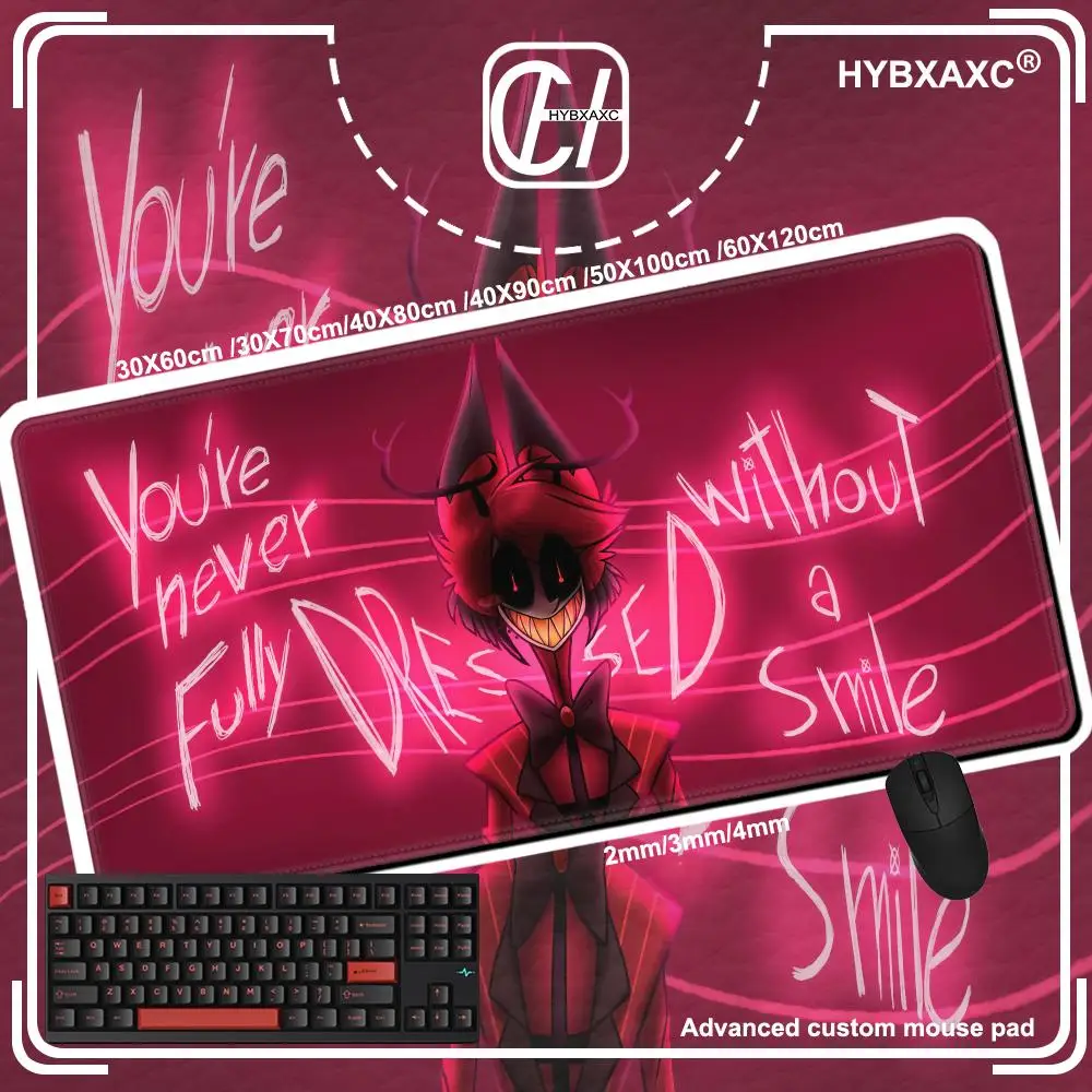 

Hazbin Hotel Mouse pad game player computer accessories table pad laptop keyboard pad Non-Slip Large PC carpet Anime Mousepad XL