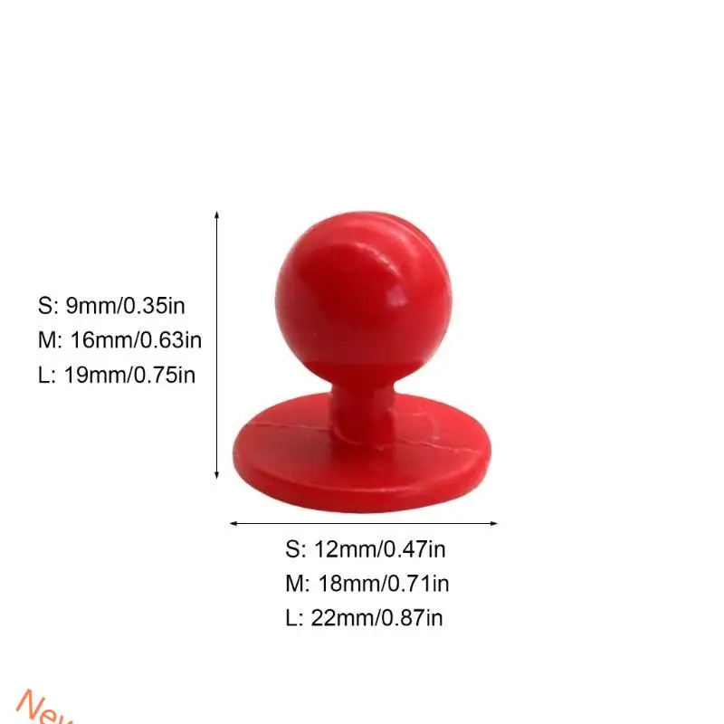 100pcs Colorful Chefs Coat Buttons Round Buttons For Kitchen And Restaurant Staff