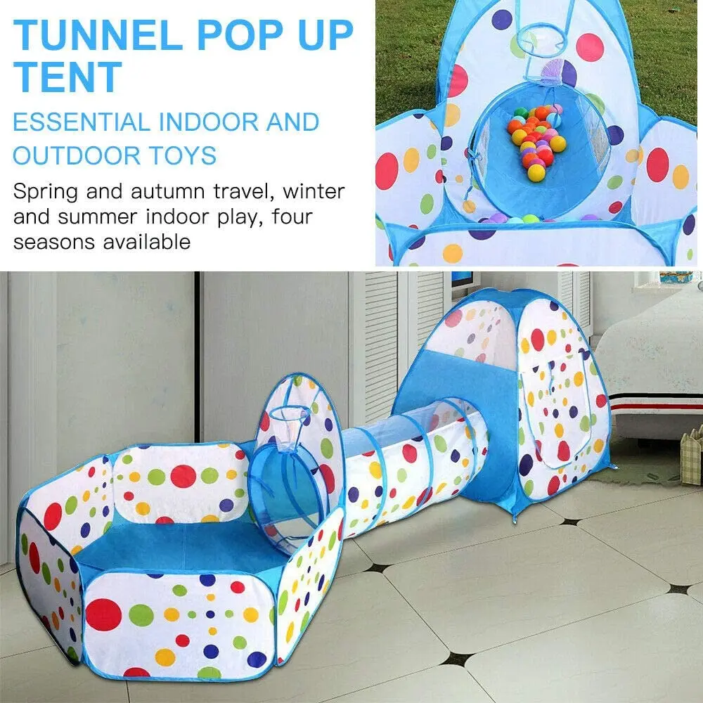 Dropshipping Baby Ballon Playpen Folding Children Ball Pool Kids Tent Ball Pit Crawling Tunnel Kid Playground Yard Room Pool