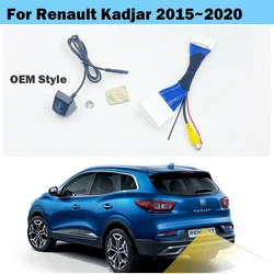 HICAMRUI Car Rear View Reversing Camera for Renault Kadjar 2015 2016 2017 2018 2019 2020 OEM Monitor With HD Night vision
