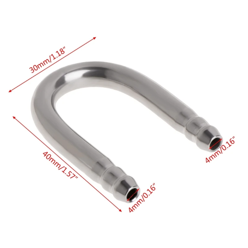 StainlessSteel UShape Pipe for Aquariums FishTanks Air System Connecting