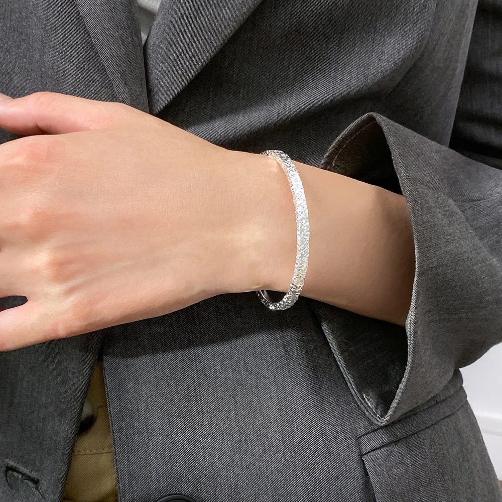 Браслеты из чистого серебра 999 пробы, ювелирные изделия, браслеты для женщин, высокое качество, роскошь