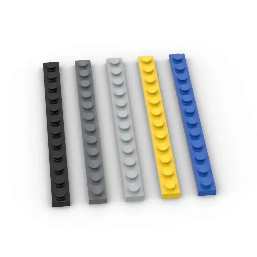 25PCS MOC 60479 1x12 Board Building Blocks Kit Plate House Castle Bricks Particle Puzzle Idea Toys Children Birthday Xmas Gifts