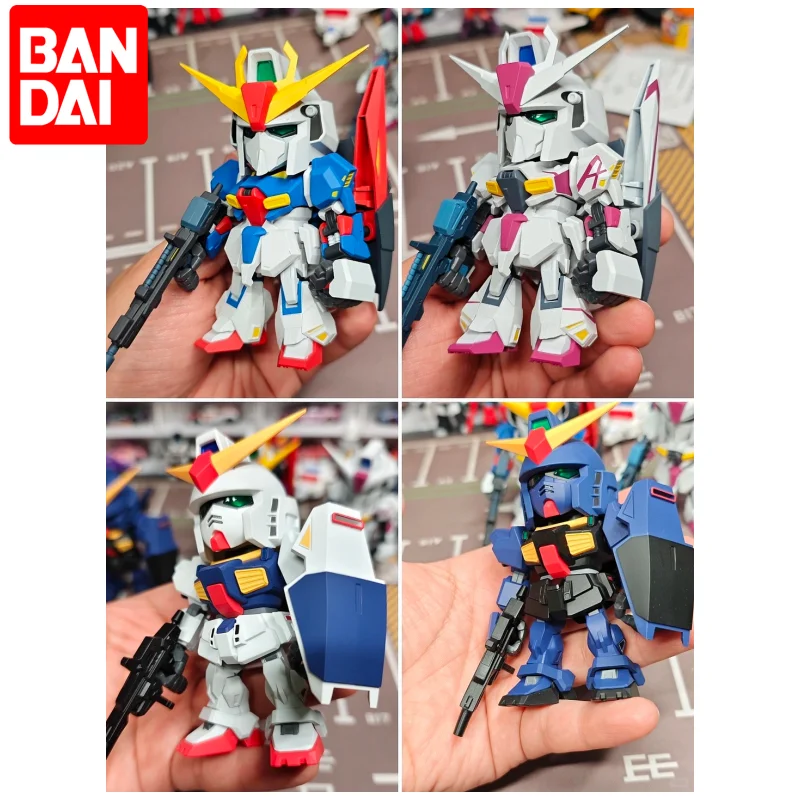 Figura de Acción Coleccionable Bandai Zeta Gundam Serie Qmsv, Mini Caja Sorpresa, Adorno de Escritorio, Regalo para Coleccionistas de Anime