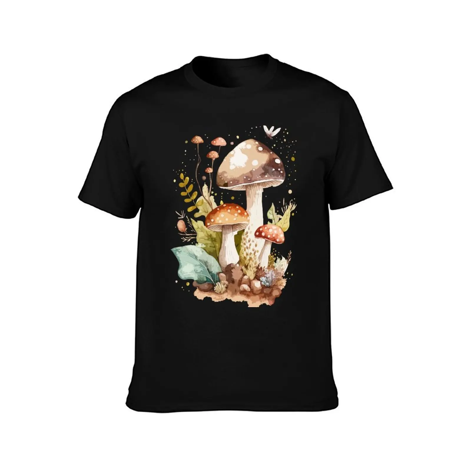 Little Fairy Mushrooms T-Shirt Anti-Pilling Casual T-Shirt