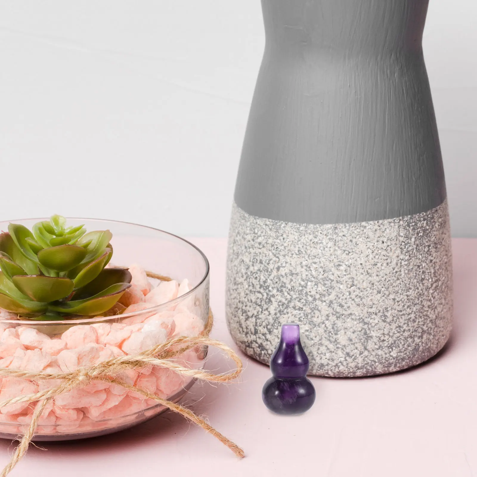 Exquisite Crystal Gourd Sculpture Decor Timeless Elegance Seamless Design Easy Clean Desktop Gourd Decoration Office Home Decor