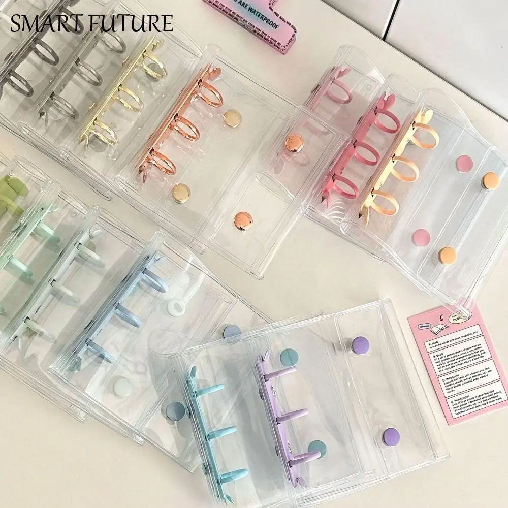 

Double Button 3 Inch Photo Album Cover Mini 3-hole 3 Inch Card Album Cover Zipper a8 Mini Picture Case Cover