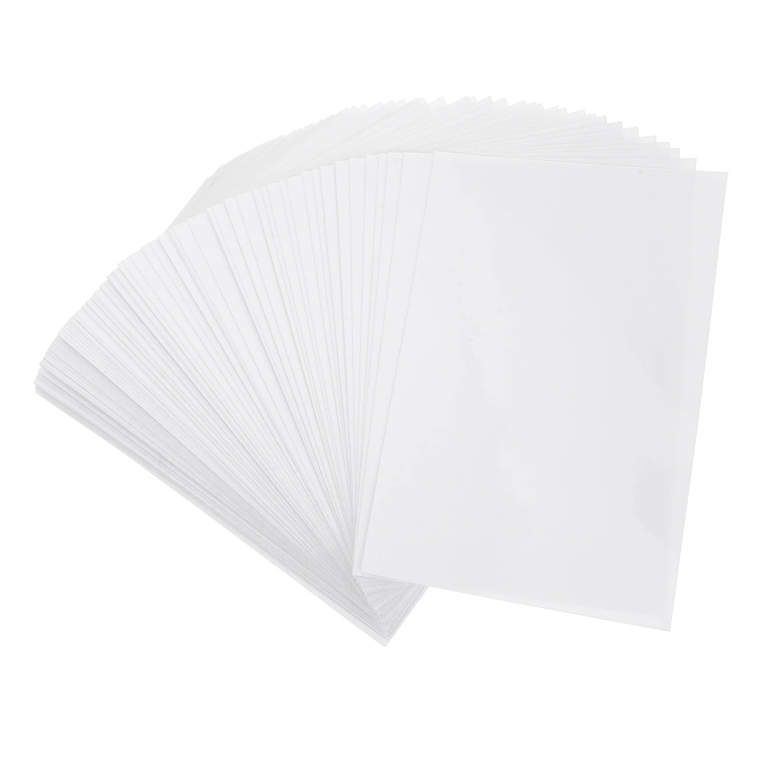 

100Pcs Self Sealing Laminating Sheets Transparent PVC Film for Photos Papers DIY Craft Projects High Transparency Long Term Use