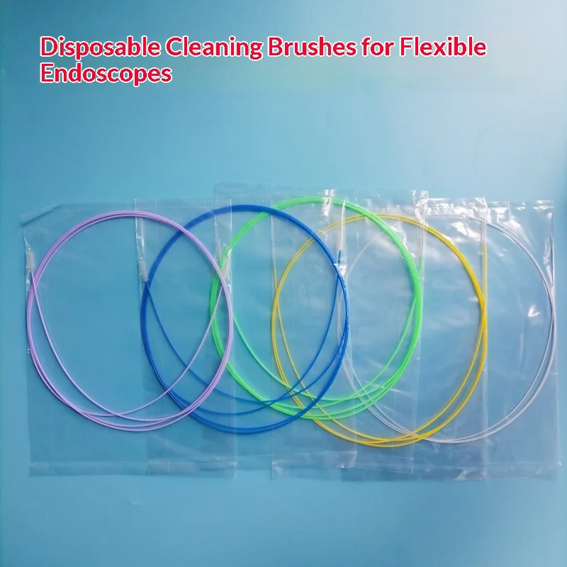 Flexible Endoscopy Cleaning Brush, Dual Head Ultra-Fine Endoscope Clean Brush