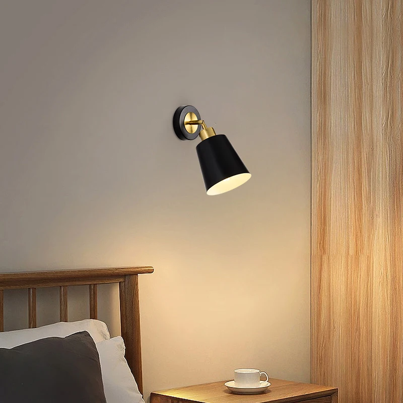 

Современный простой светодиодный настенный светильник с вращающимися лампами для чтения, для гостиной, коридора, спальни, у лестницы, для декора дома