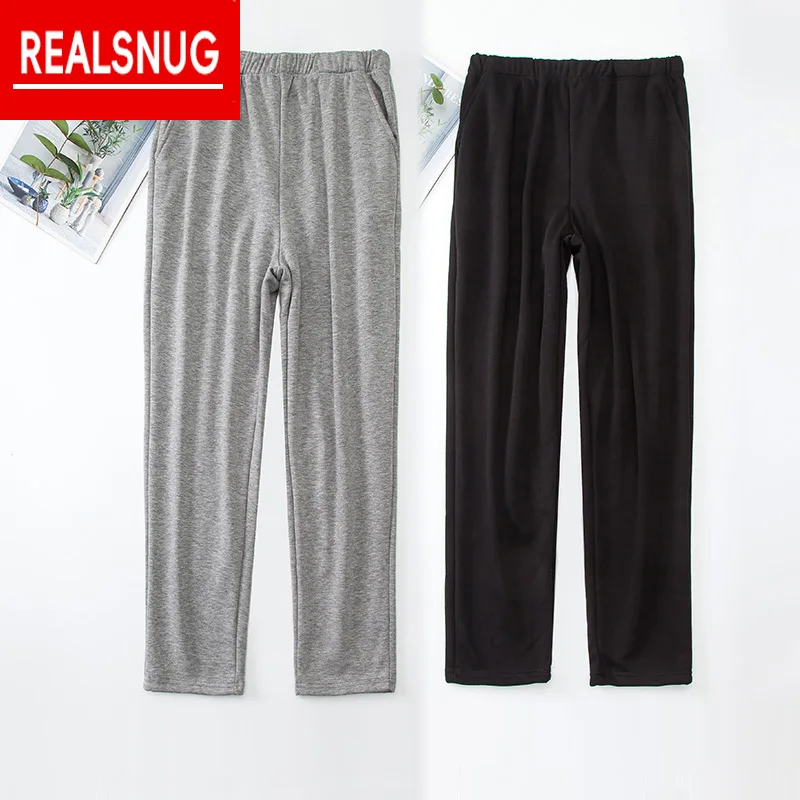 nanjiren men Pajama Sleepwear Pants men Bottoms Casual Home warm Trousers Cotton thick plush Pajamas Pants 2pcs