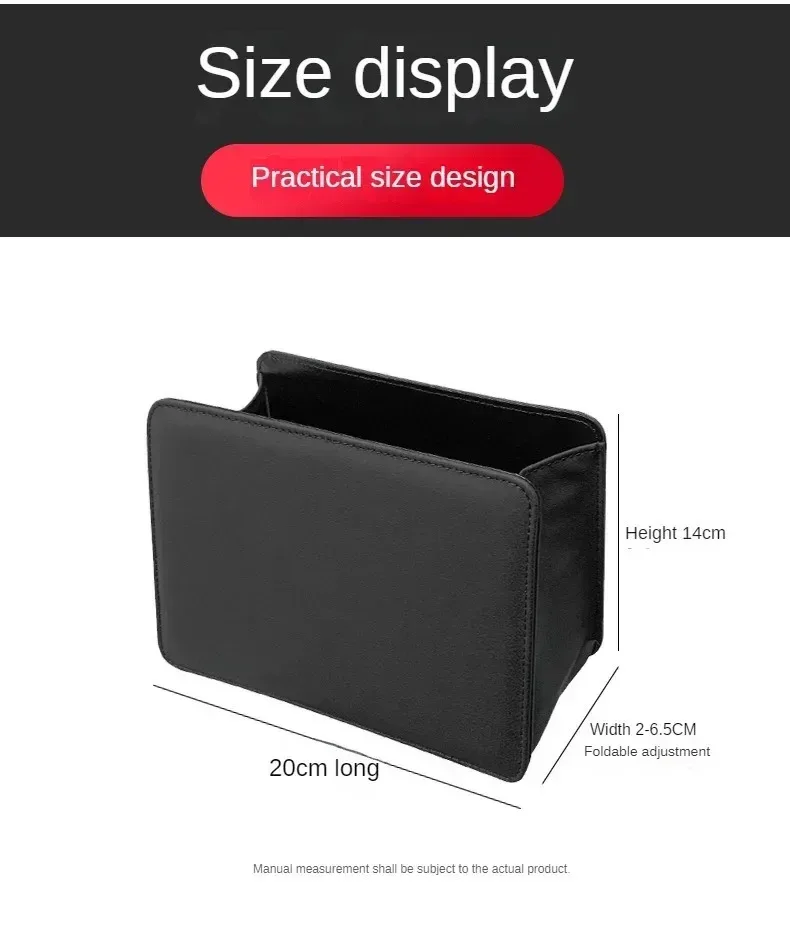 Auto Mülleimer Auto Tür Lagerung Box Faltbare Sitz Zurück Hängen Auto Innen Produkte – Detail 4