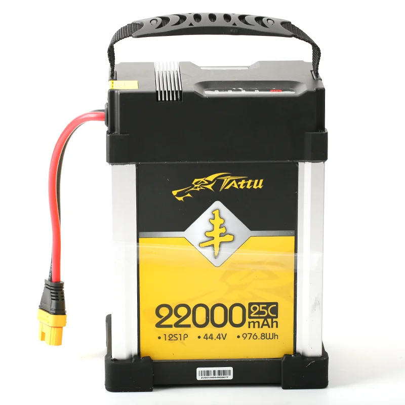 

TATTU 44.4V 22000mAh/16000mAh 25C 12S Swift Lightweight lipo battery for agricultural drone or large cruise power fixed wing