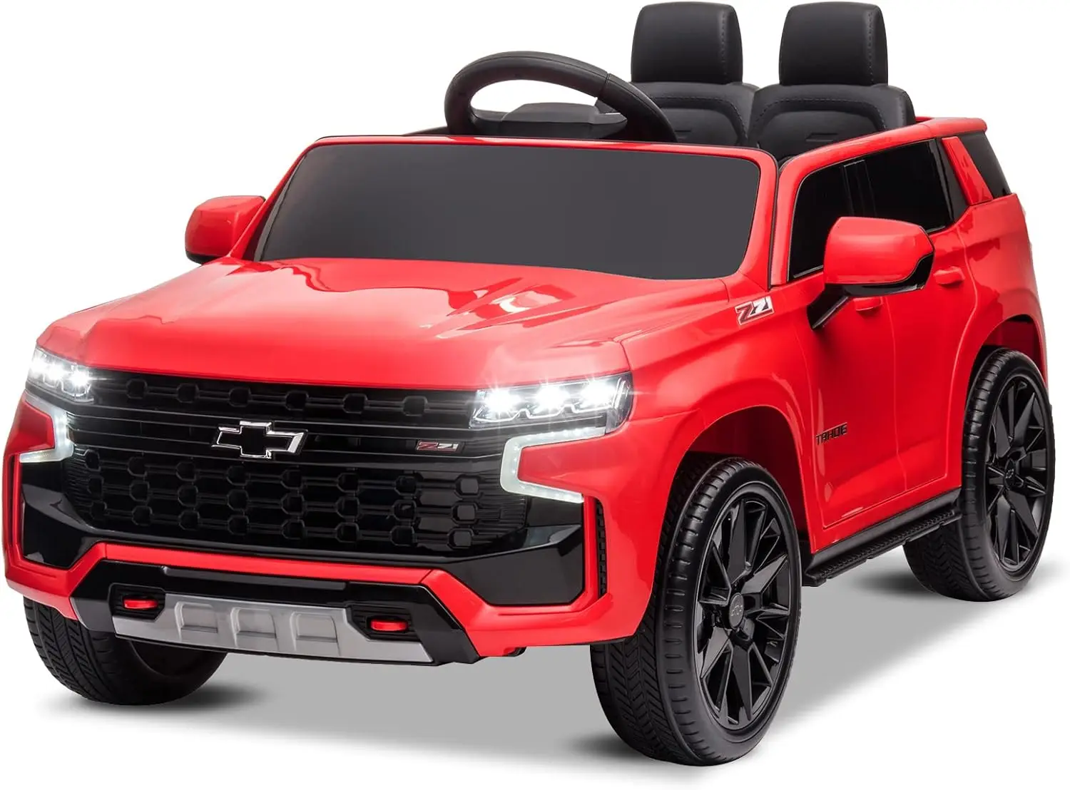 ركوب 12 فولت على السيارة مع جهاز تحكم عن بعد، مركبة كهربائية تعمل ببطارية شيفروليه تاهو مرخصة للأطفال، شاحنة للطرق الوعرة للأطفال الصغار