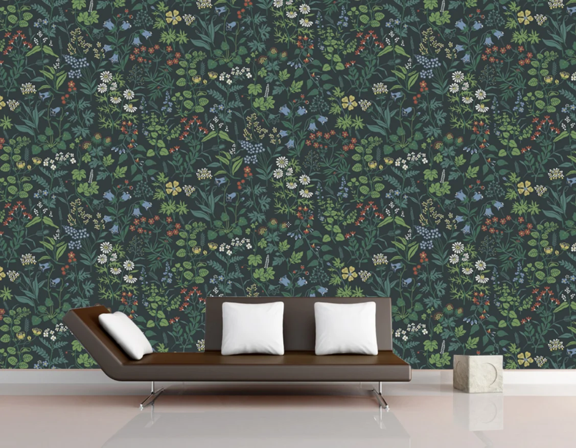 

Пользовательские сельские растения и цветы обои для гостиной украшения дома фреска ТВ фон наклейки 3d обои