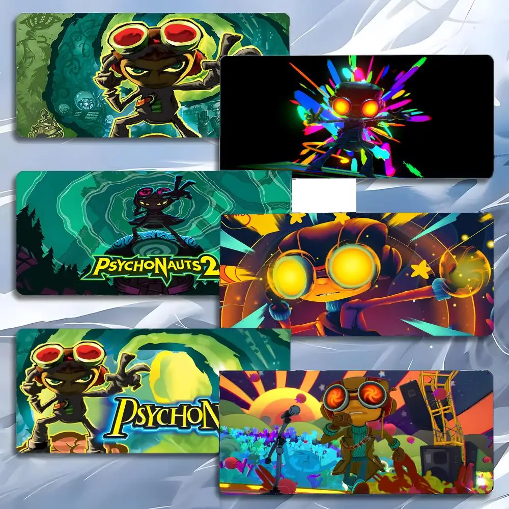 adventure game P-Psychonauts Mouse Pad Mousepad Large Gaming LockEdge Thickened PC Table Desk Mat
