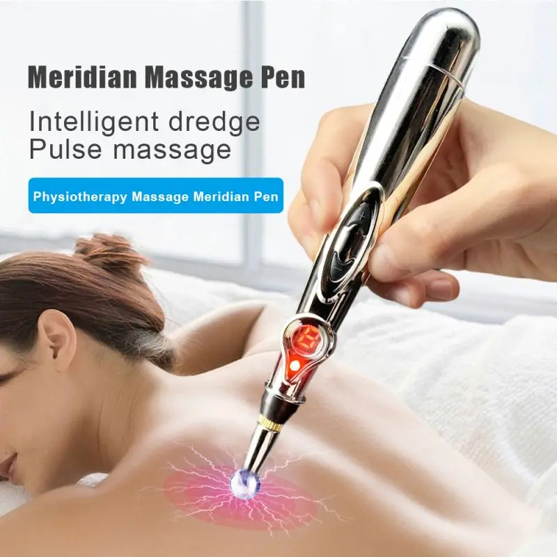 

Electronic Acupuncture Pen Electric Meridians Therapy Laser Heal Massage Pen Muscle Stimulation Relief Pain Health Care Tools