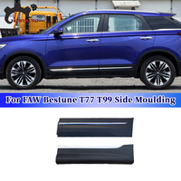 For FAW Bestune T77 T99   Side Moulding Chrome Front Rear Door Garnish Anti-scratch Strip Trim Protector Plate