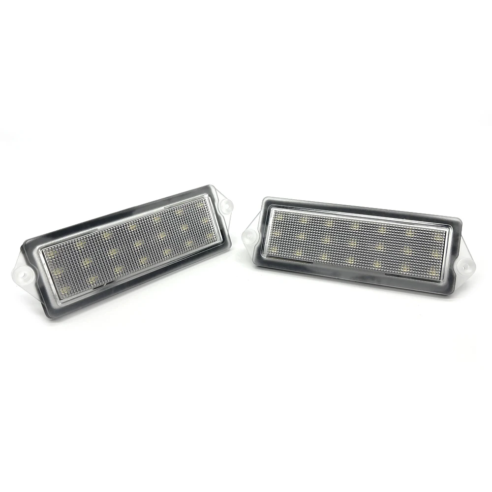 2Pcs Error Free White LED License Plate Light Number Plate Lamp For Hummer H2 2003-2007 For Cadillac Deville Seville