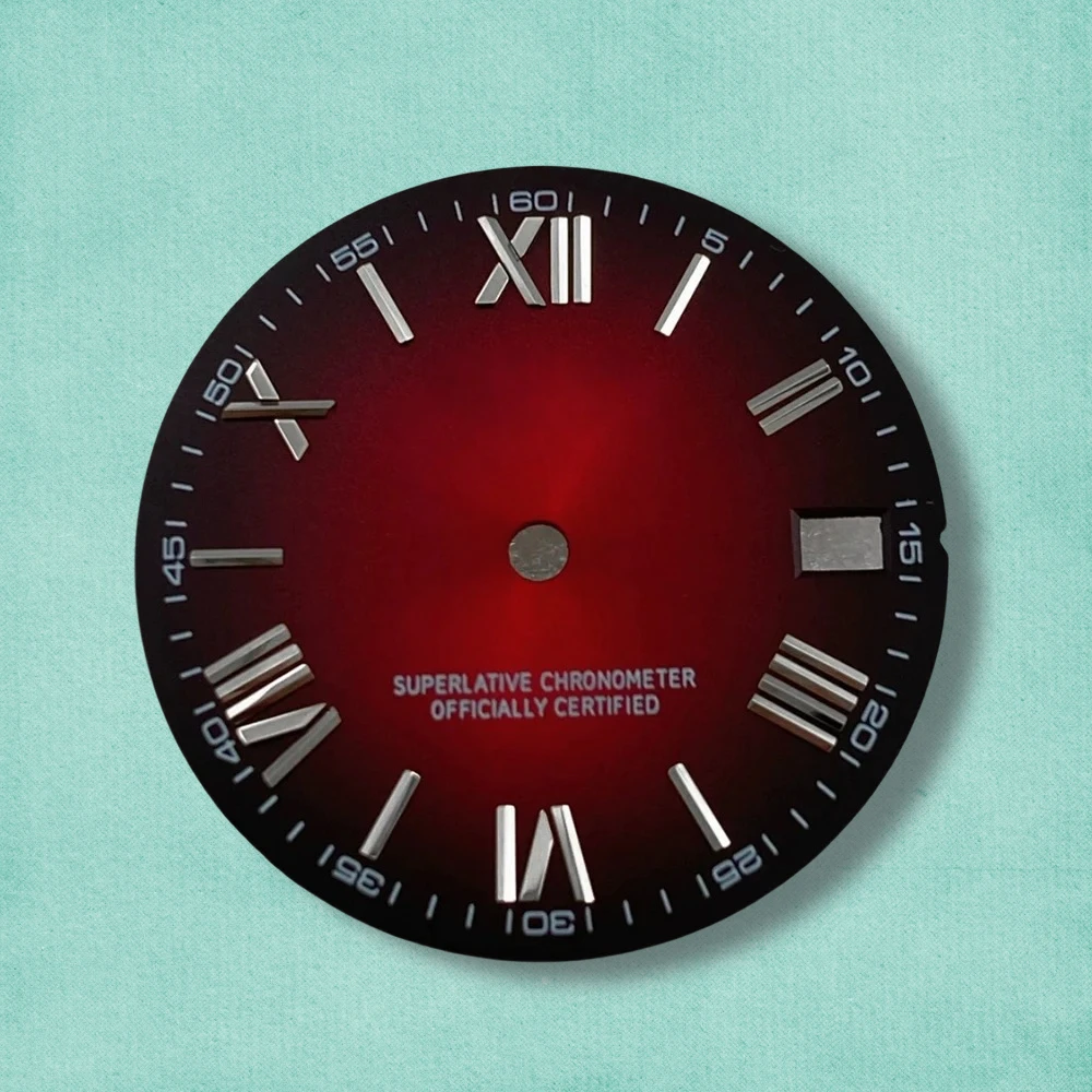 S شعار الأرقام الرومانية 28.5 مللي متر NH35 الطلب مناسبة لحركة NH35/NH36 ملحقات NH35 عالية الجودة ﻿ مشاهدة تعديل