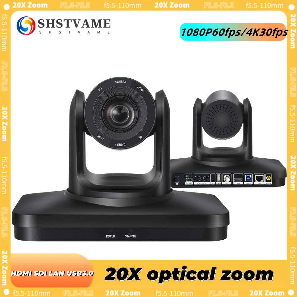 

4K/1080P Video PTZ Camera 20X Optical Zoom HDMI SDI USB3.0 LAN output for Church Meeting Conference Broadcast HD/HK43