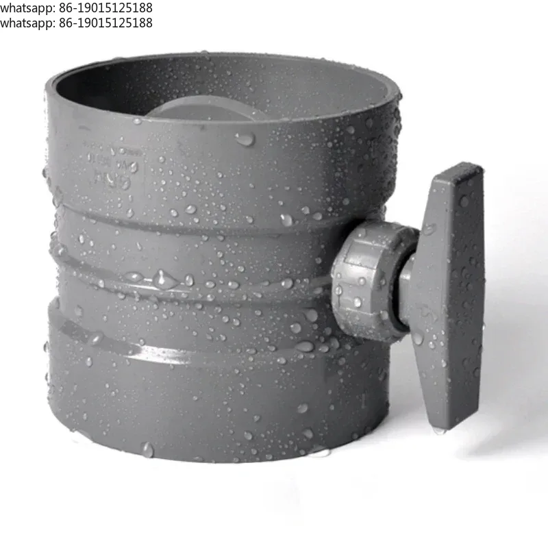63-315mm PVC pipe manual air volume control valve regulating air duct circular switch valve