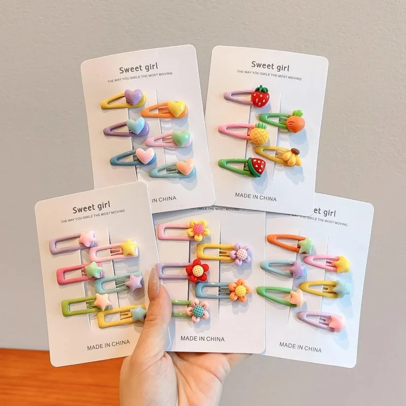 

Cute Children's Hair Clips Baby-Safe Hair Accessories Bangs & Forehead Hair Clips for Little Girls