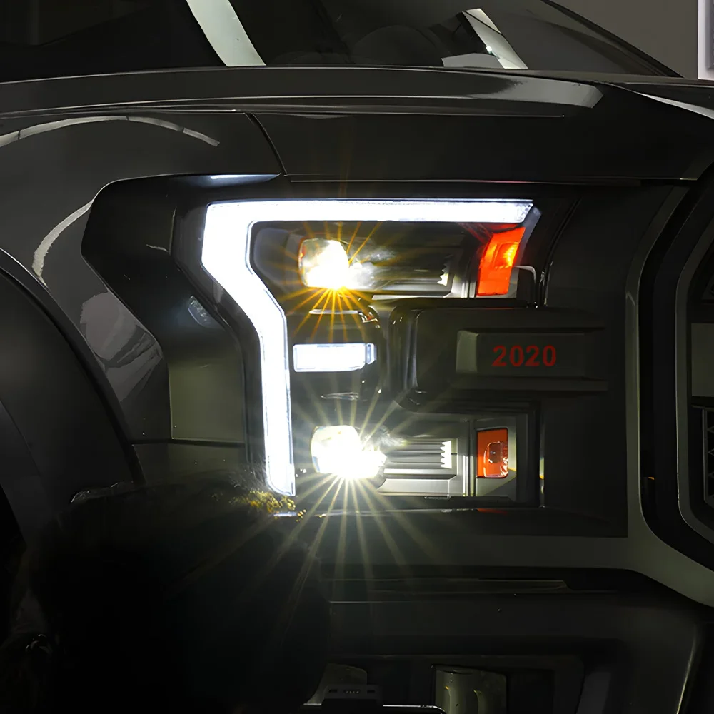 

LED Auto Headlights Assembly Car Front Lamps For Ford Raptor F150 2015-2020 Upgrade Dynamic 2 Projector Lens Tools Accessories