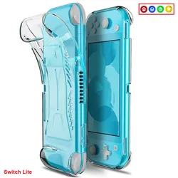 NS Lite Non-slip Ergonomic Soft TPU Grip Case Cover Guards For Nintendo Switch Lite Console w/ Free Thumb Stick Button Cover