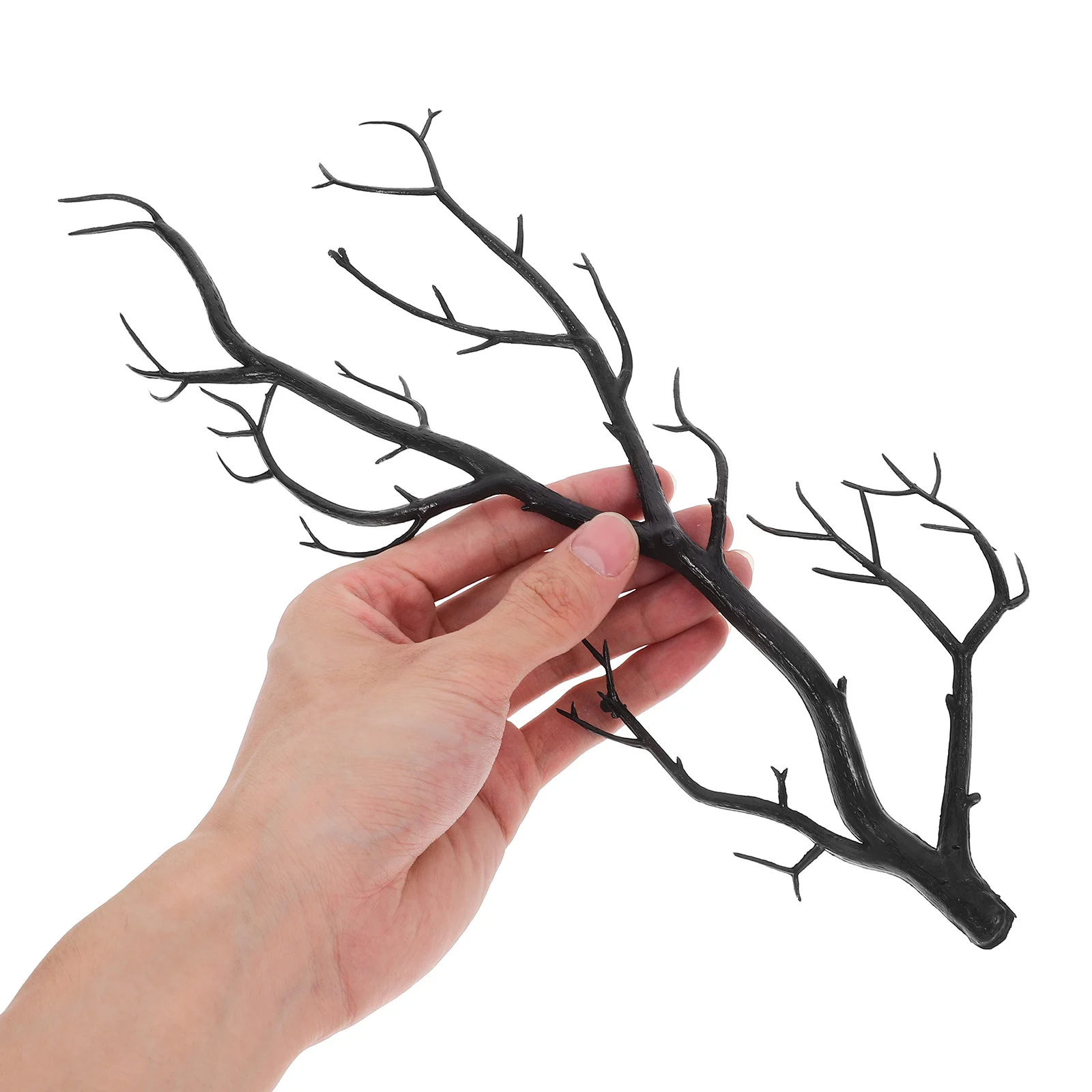 2 шт. сушеные ветки деревьев, искусственные рога, стиль-реалистичный декор ветвей для Хэллоуина, Рождества, рукоделия, домашняя настольная установка