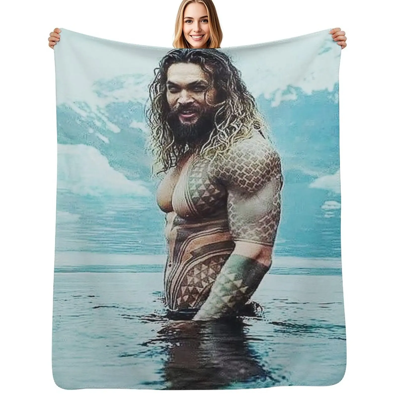 

Декоративное одеяло Jason Momoa, дизайнерские фланелевые рождественские подарки, декоративные одеяла