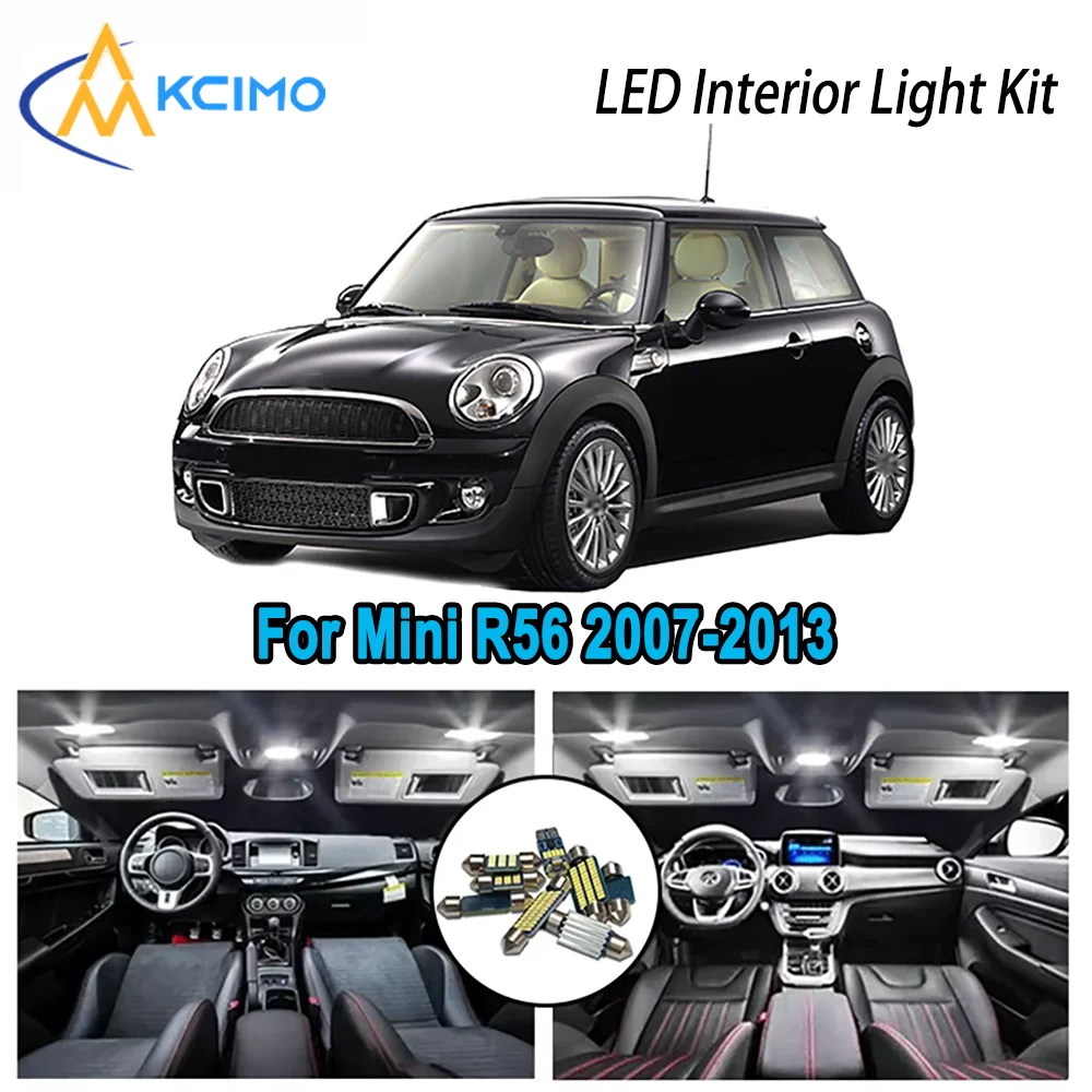 

High-Quality LED Interior Kit for Mini R56 2007-2013 2008 2009 2010 2011 2012 Premium Error-Free Dome Map Trunk Automotive Lamps