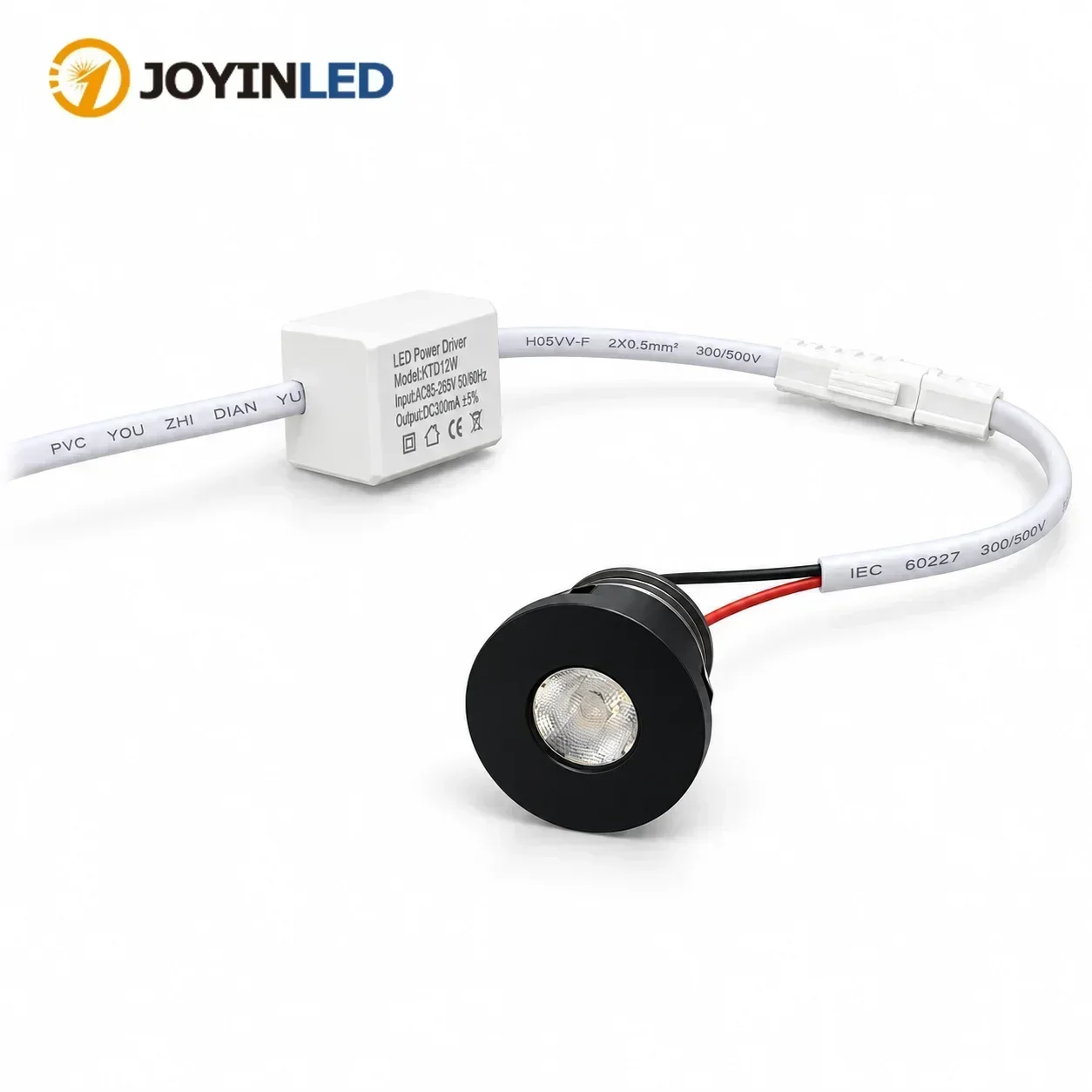 JOYINLED 1/10pcs 1W 1 Inch Recessed LED Lights Mini Recessed LED Downlight 25mm Cutout Dimmable Warm White Recessed Spotlight