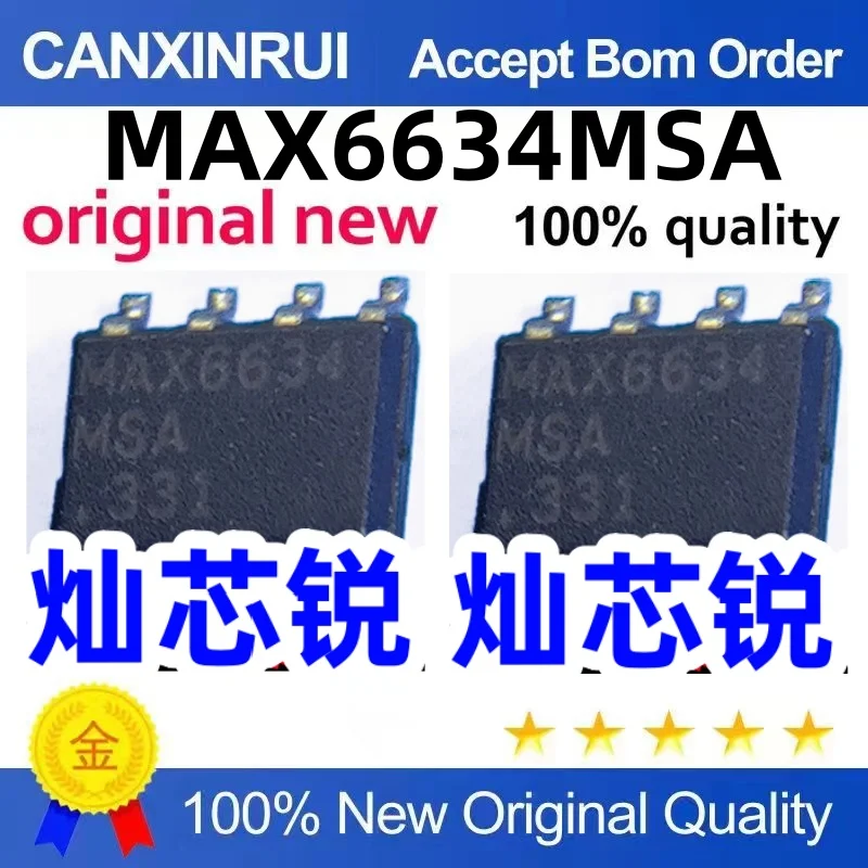 （10 pieces）MAX6634MSA MAX6634 SOP-8 Temperature Sensor