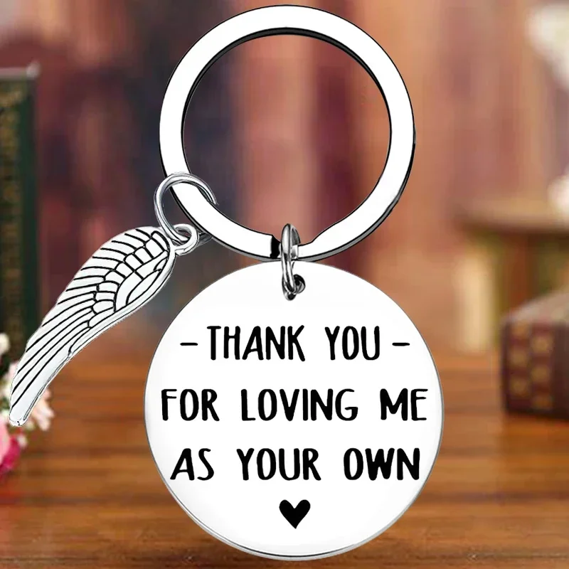 Metal Step Mom Gifts Keychain Mother In Law Gifts Key Chain Pendant Mothers Day Birthday Christmas Gift Bonus Mom Stepmom Gift