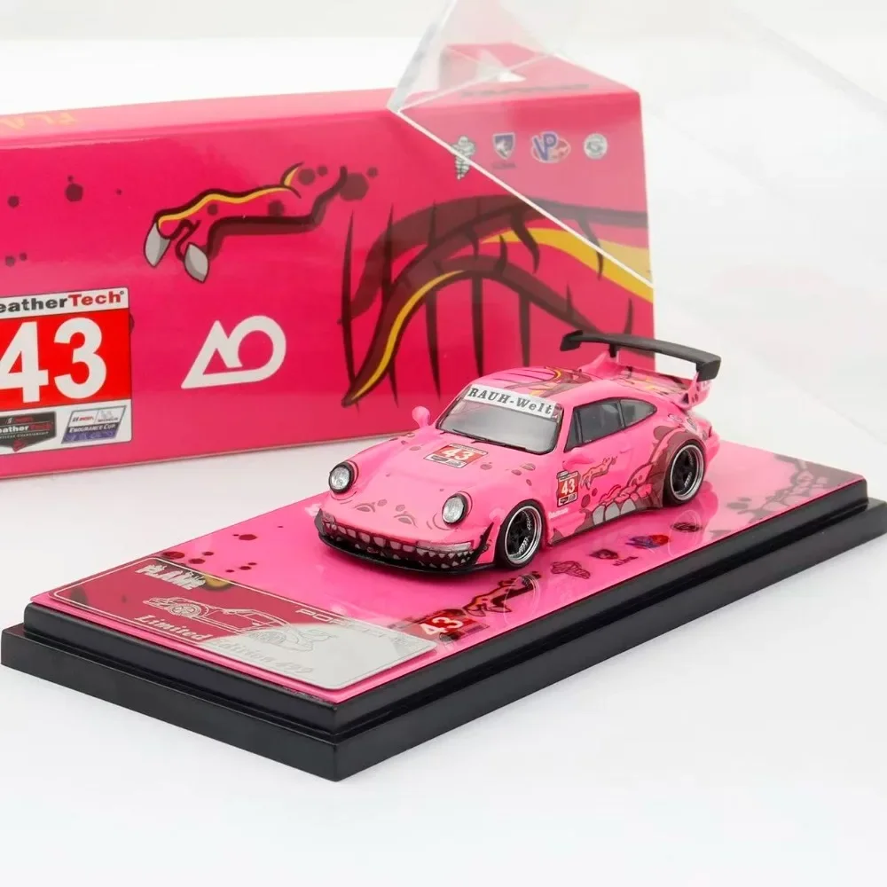 Flame 1:64 Porsche RWB 993 964 Rexy Roxy AO Racing Alloy Premium Diecast Car Model Vehicle Collectible