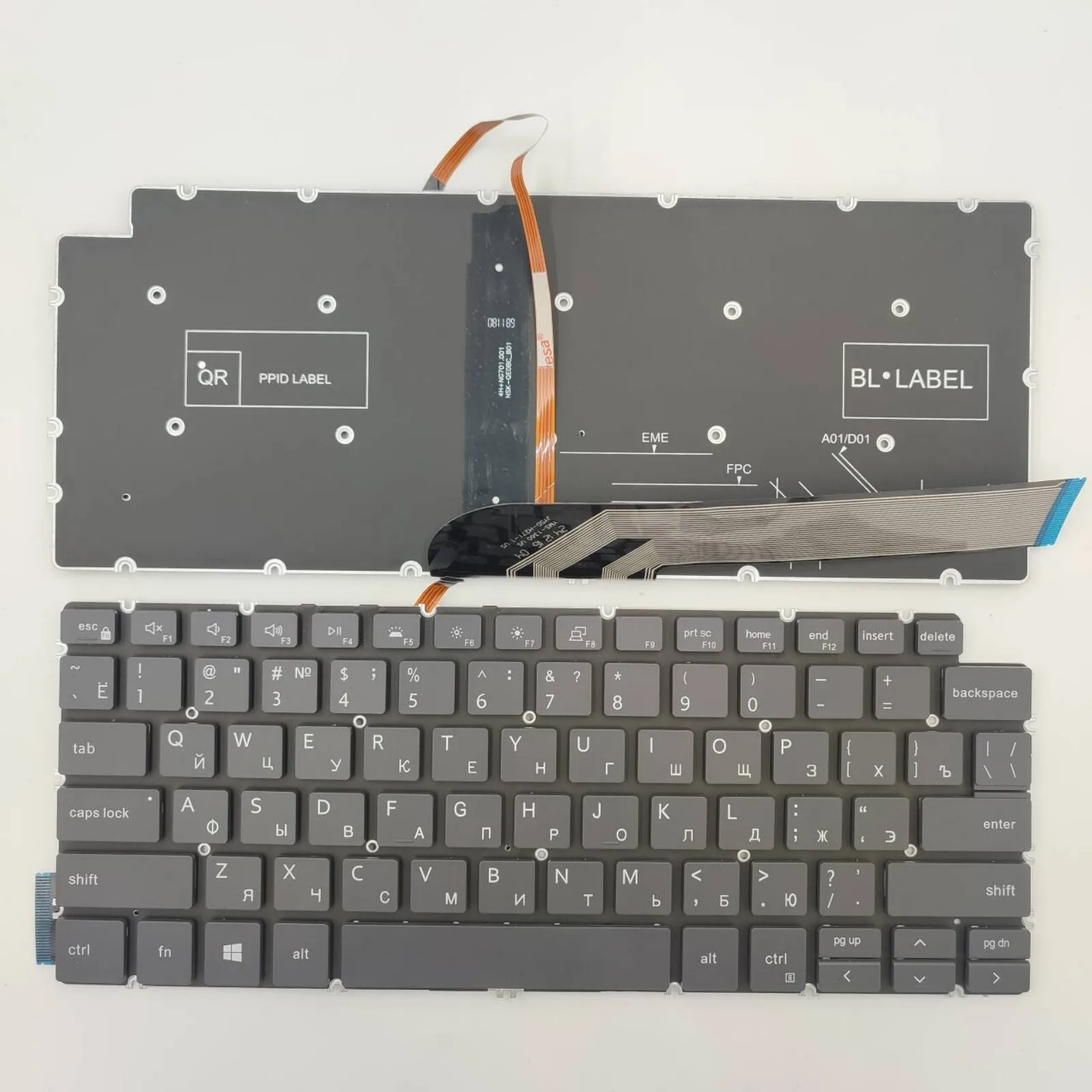 

SP RU US layout for Dell 5490 5491 14-7490 7491 5498 13-5000 5390 5391 7390 7391 P121G P125G P126G Laptop keyboard