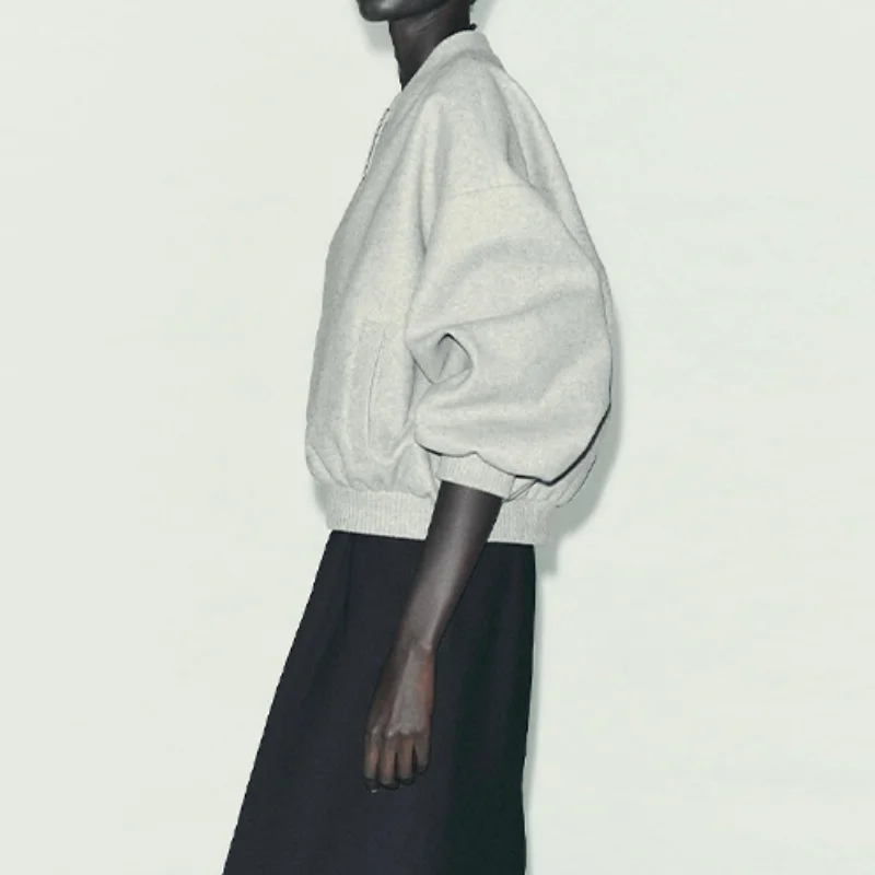 

Базовое универсальное пальто, осеннее минималистское универсальное классическое модное однотонное ретро-шикарное женское осеннее пальто высокого качества для отдыха